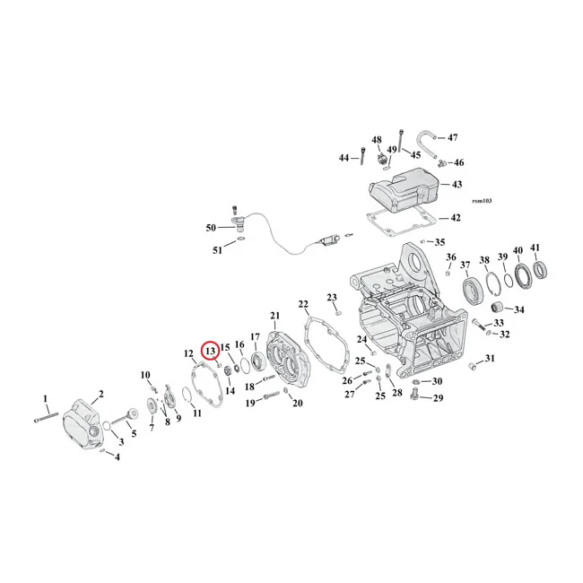 MCS Roll pin, transmission - 609