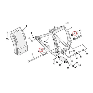 MCS Retaining ring, swingarm bearing