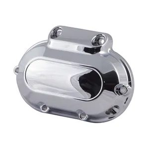 MCS Transmission end cover smooth, cable clutch. Chrome