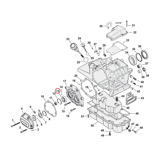 MCS Ball bearing, transmission bearing housing - 8970A