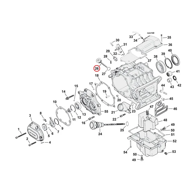 MCS Transmission fill plug. round head - 37065-06A