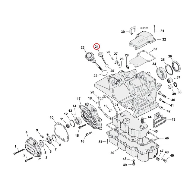 MCS Transmission fill plug. round head - 37065-06A