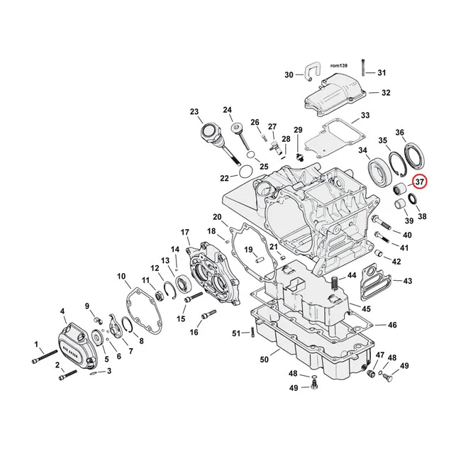 MCS Needle bearing transmission, closed end - 8963