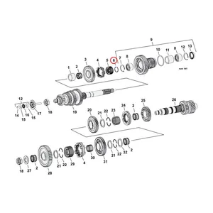 MCS Retaining ring, mainshaft transmission