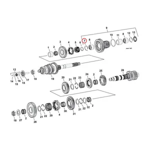 MCS Retaining ring, transmission