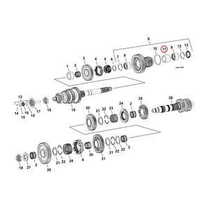 MCS Spacer, 6th gear bearing transmisson
