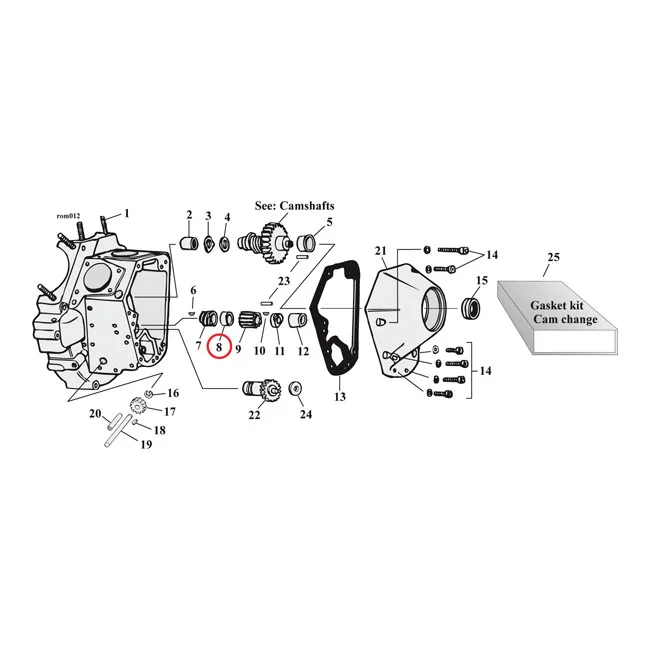 Jims Pinion gear spacer - 24703-54B