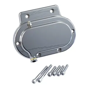 MCS Transmission end cover smooth, hydraulic. Chrome