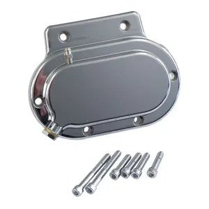 MCS Transmission end cover smooth, hydraulic. Chrome