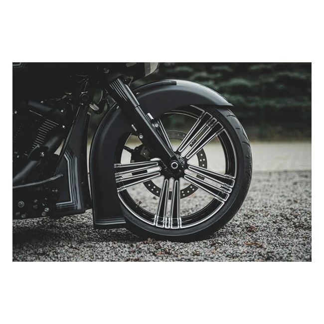 Killer Custom Custom, ''Bulldog'' front fender, 5.5 x 21 fat wheels