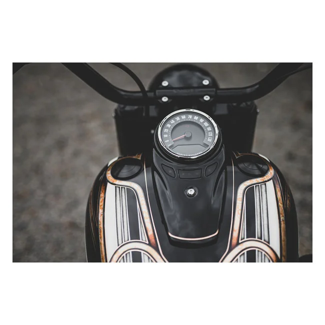 Killer Custom Custom, flush-mount fuel cap kit. Black