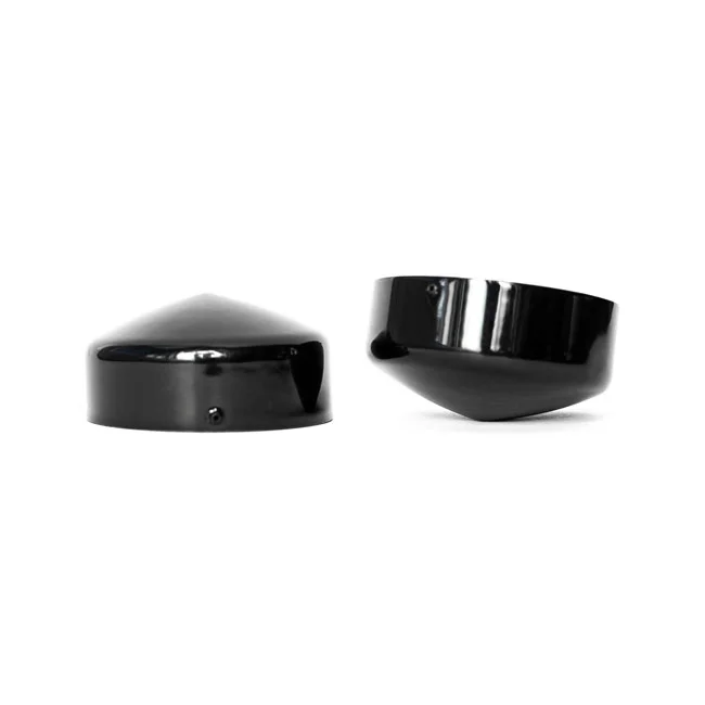 Killer Custom Custom, fork tube cap bolt covers. Gloss black