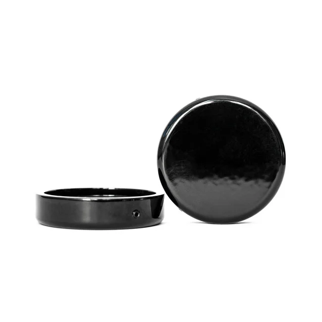 Killer Custom Custom, fork tube cap bolt covers. Gloss black