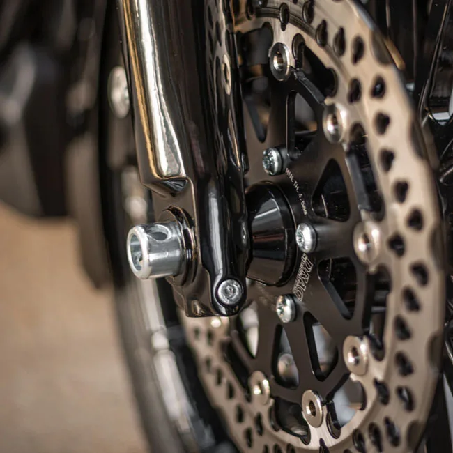 Killer Custom Custom, front wheel ABS spacer right front. Black - 41901-08