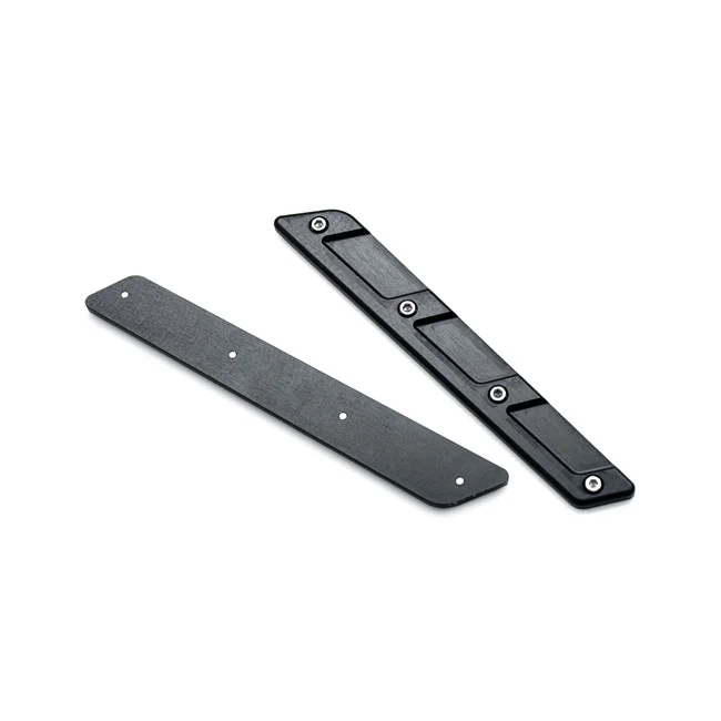 Killer Custom Custom, saddlebag latch inserts. Black