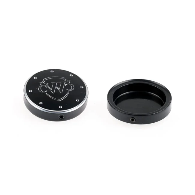 Cult-Werk 2-piece fork tube cap bolt cover kit, Logo
