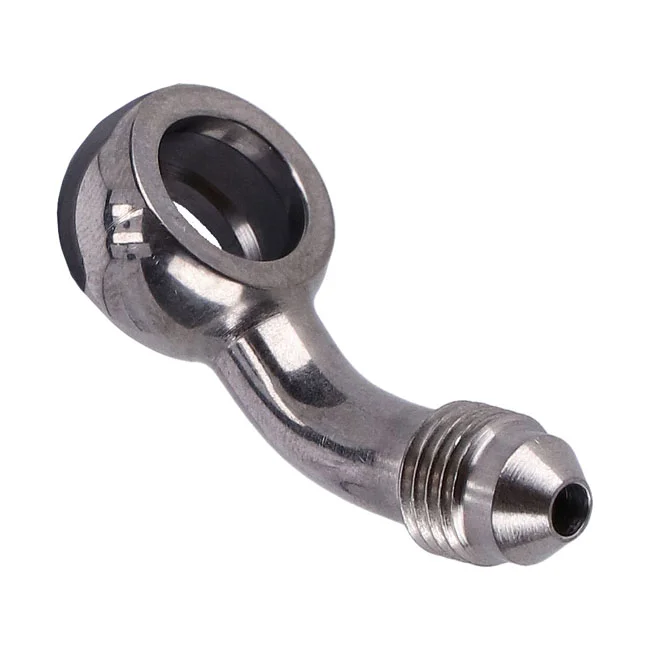 Goodridge Slimline banjo fitting 3/8", 45 degrees. SS