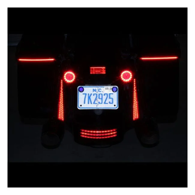 Custom Dynamics Dynamics, Fascia LED rear panels for Touring. Chrome