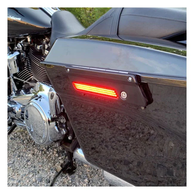 Custom Dynamics Dynamics saddlebag Latch LED lightz, red lens