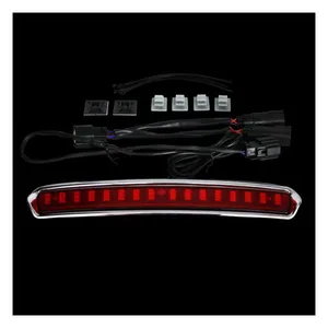Custom Dynamics Custom Dynamics, Tour-Pak® lid light. Chrome, red lens