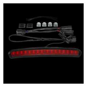 Custom Dynamics Custom Dynamics, Tour-Pak® lid light. Black, red lens