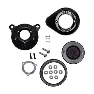 S&S S&S, ''Air Stinger Stealth'' air cleaner kit. Teardrop, black
