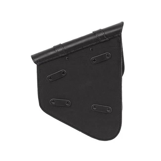 MCS Full leather swing arm bag left, 9 liter. Black - 923324