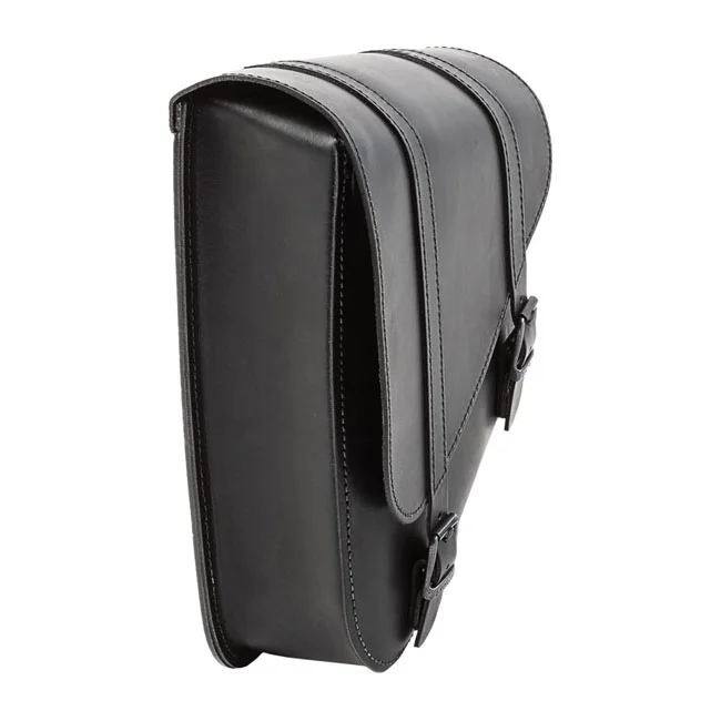 MCS Full leather swingarm bag left, 6.5 liter. Black - 923339
