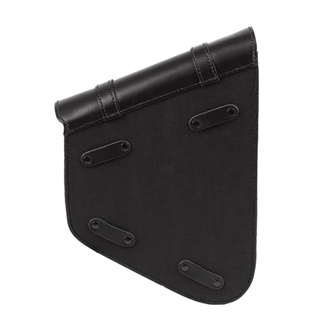 MCS Full leather swingarm bag left, 6.5 liter. Black - 923340