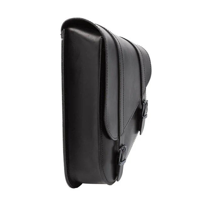 MCS Full leather swingarm bag left, 6.5 liter. Black - 923340