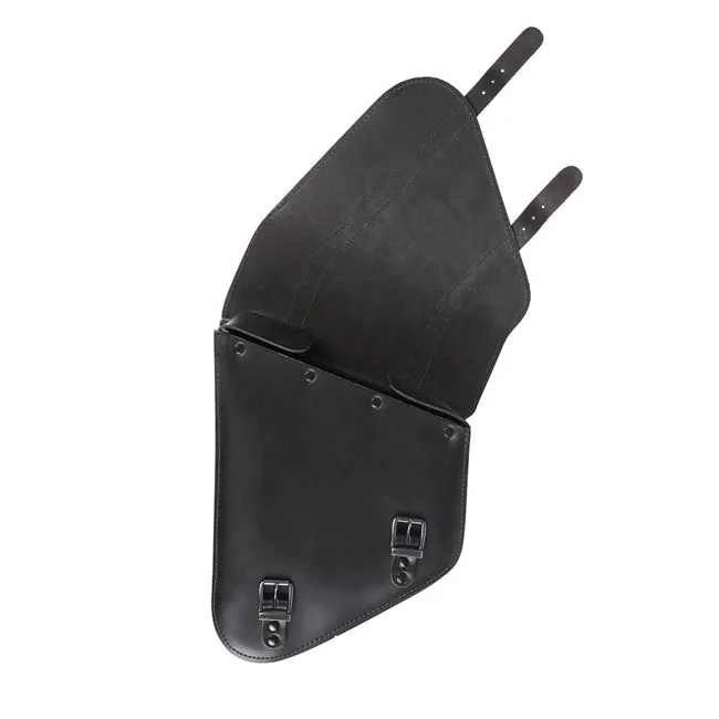 MCS Full leather swingarm bag left, 6.5 liter. Black - 923340
