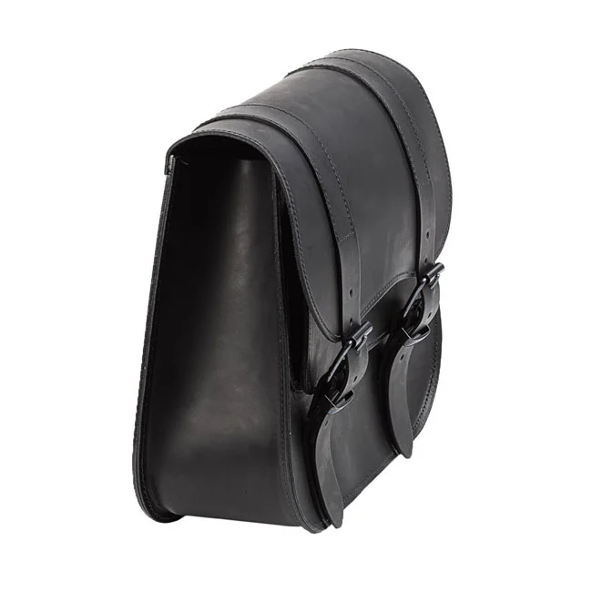 MCS Leather single saddlebag, 18 liter. Black - 923342