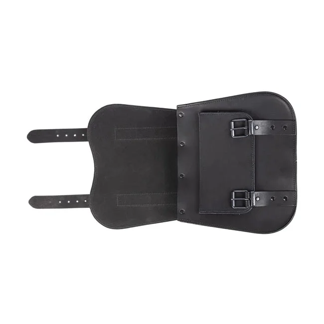 MCS Leather single saddlebag, 18 liter. Black - 923342