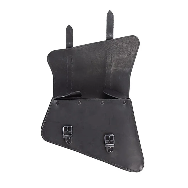 MCS Leather swingarm bag left, 6.5 liter. Black - 923343