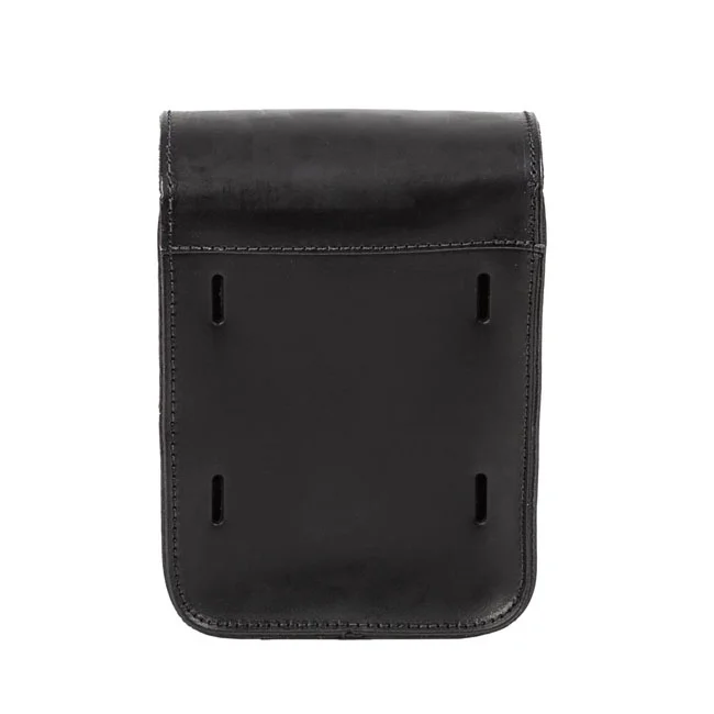 MCS Full leather sissy bar bag. Black - 923344