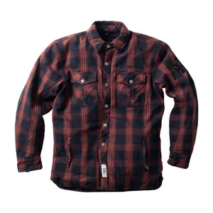 West Coast Choppers WCC Austin Kevlar riding shirt red/black