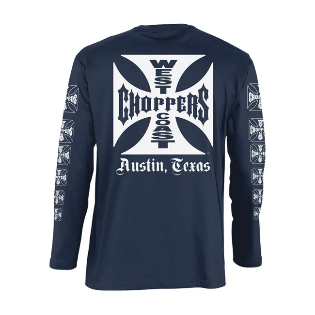 West Coast Choppers WCC OG logo ATX longsleeve navy