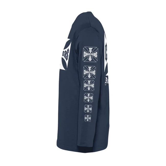 West Coast Choppers WCC OG logo ATX longsleeve navy
