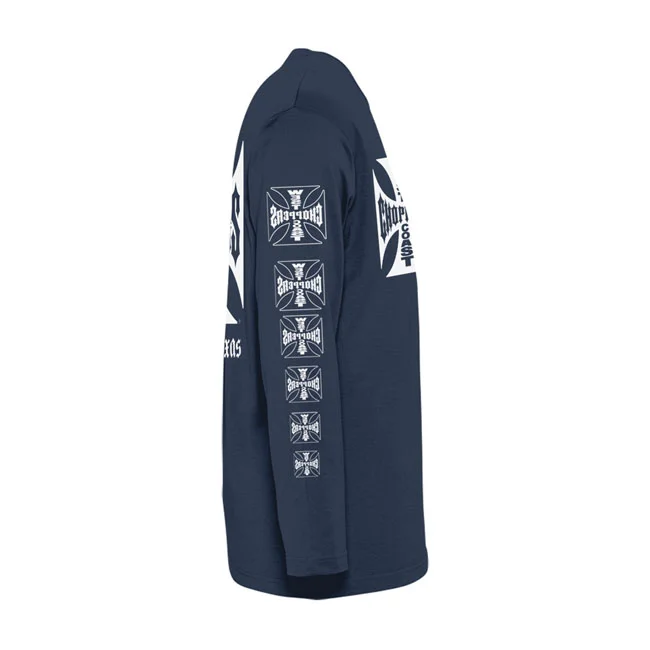 West Coast Choppers WCC OG logo ATX longsleeve navy