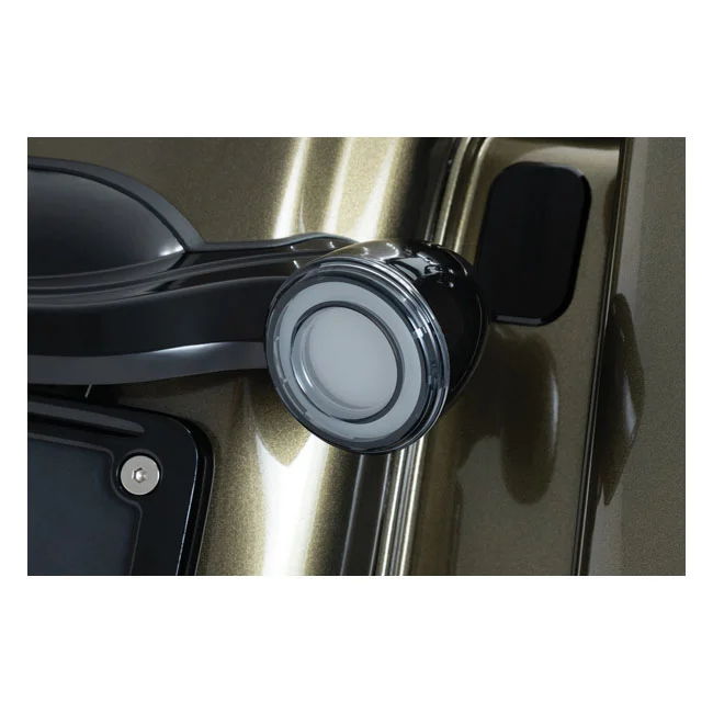 Kuryakyn Rear tracer LED turn signal insert set. smoke lens
