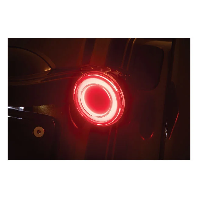 Kuryakyn Rear tracer LED turn signal insert set. smoke lens