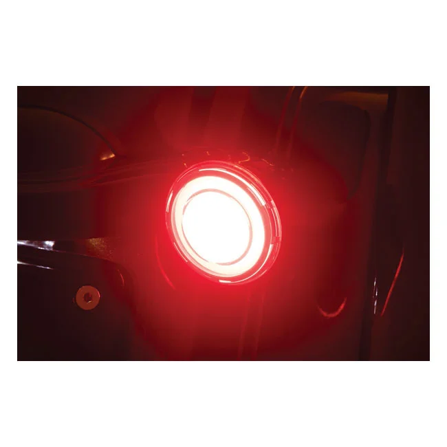 Kuryakyn Rear tracer LED turn signal insert set. smoke lens