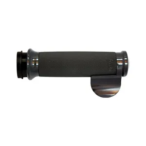 Avon Grips Avon Custom Contour grips, black anodized/black rubber