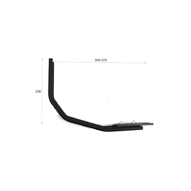 Westland Customs Behind tire license plate holder. Black