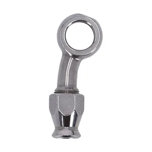 Goodridge Goodridge, 3/8" (10mm) banjo fitting 20 degree side bend. SS