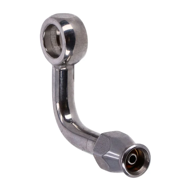 Goodridge 3/8" (10mm) banjo fitting 90 degree side bend