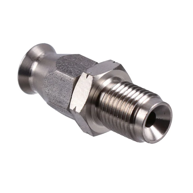 Goodridge Direct connect m10-1.00. High polished SS
