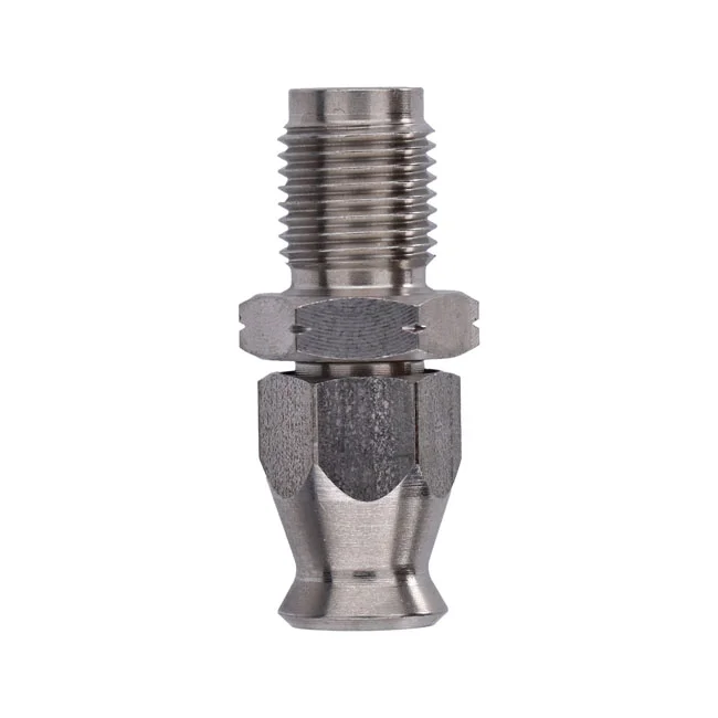 Goodridge Direct connect m10-1.00. High polished SS