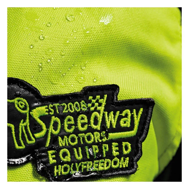 Holy Freedom Freedom Zero Vision leather jacket black/fluo yellow
