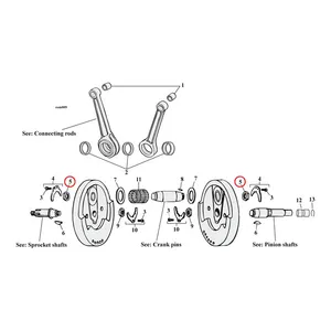 MCS Nut, crankpin. L81-98 XL